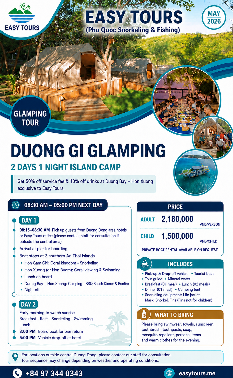 Glamping Trip: Glamping Cắm Trại 2 Ngày 1 Đêm