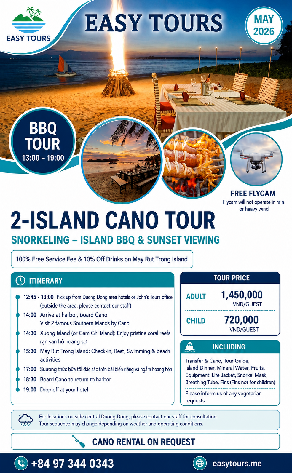 BBQ Trip: Tour 2 Đảo Ngắm San Hô - BBQ Trên Đảo & Ngắm Hoàng Hôn